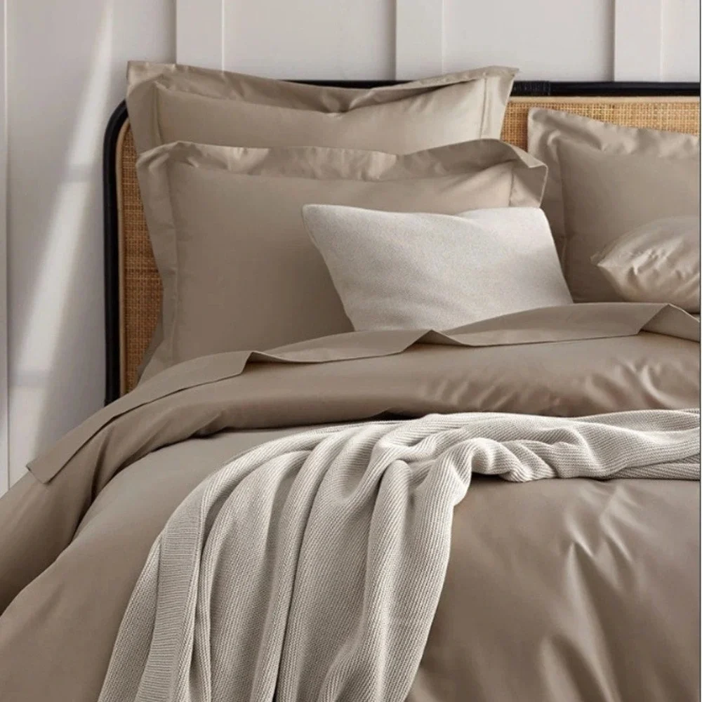 The Company Store Legends Hotel Supima Cotton Sateen Flat Sheet Queen Birch